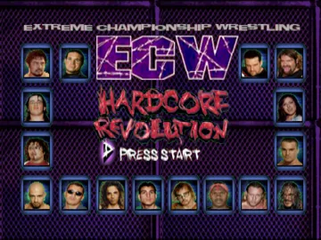 ECW Hardcore Revolution (Europe) screen shot title